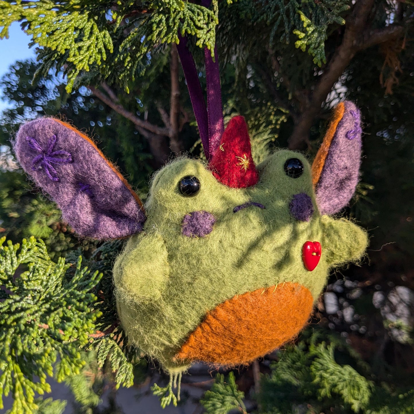 Fern the Fairy Frog Ornament