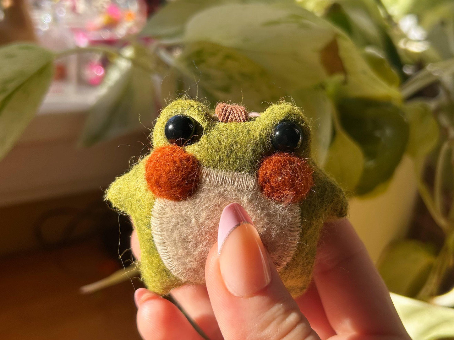 Twig the Pocket Frog Keychain