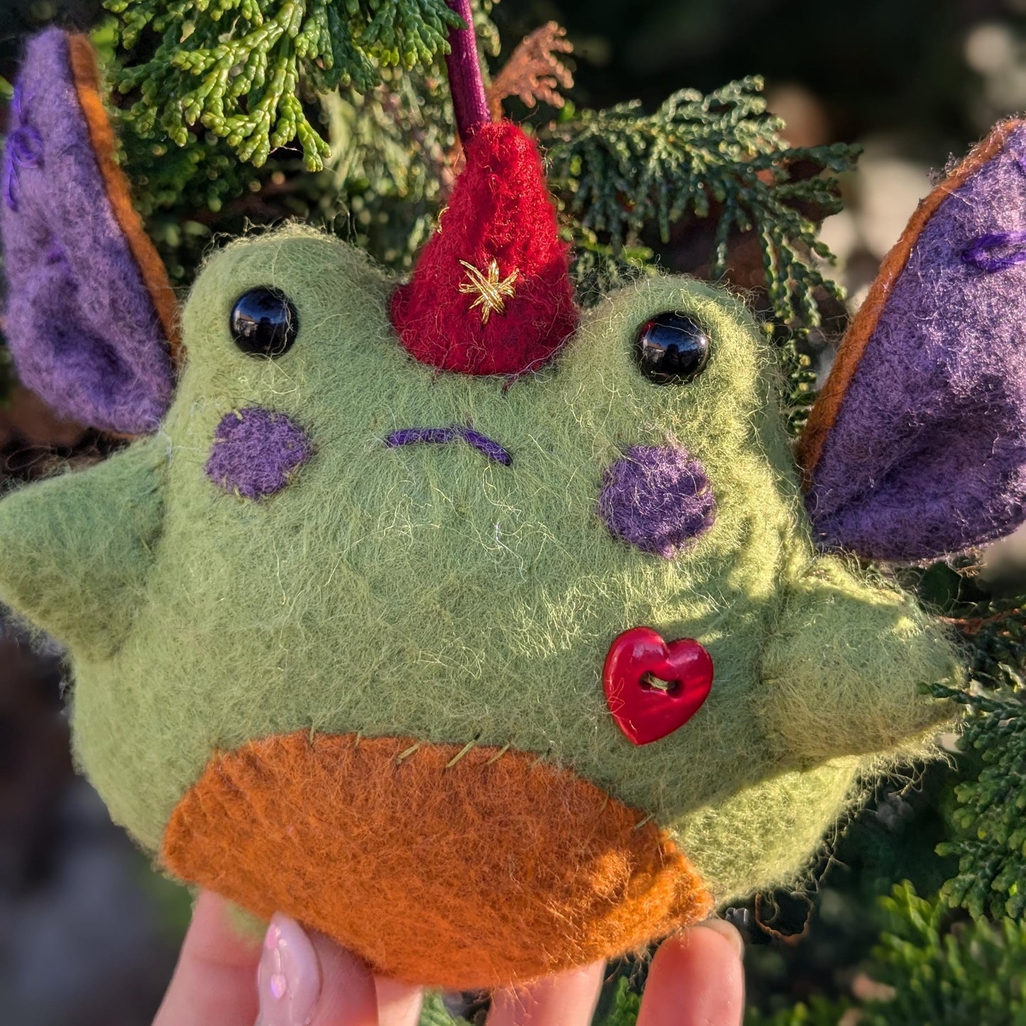 Fern the Fairy Frog Ornament