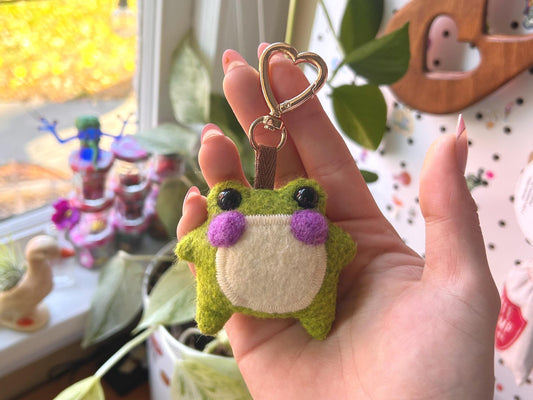 Pistachio the Pocket Frog Keychain