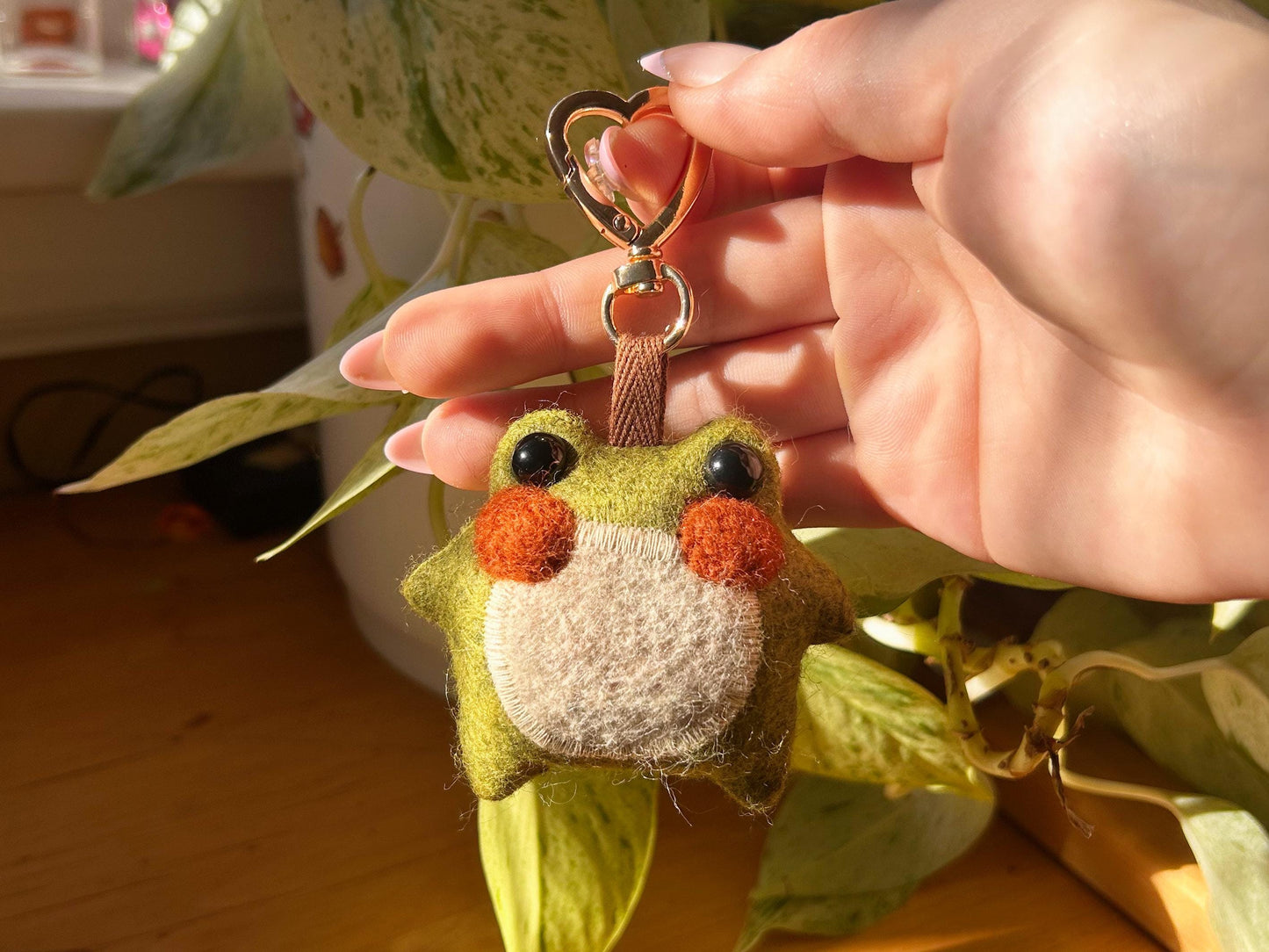 Twig the Pocket Frog Keychain