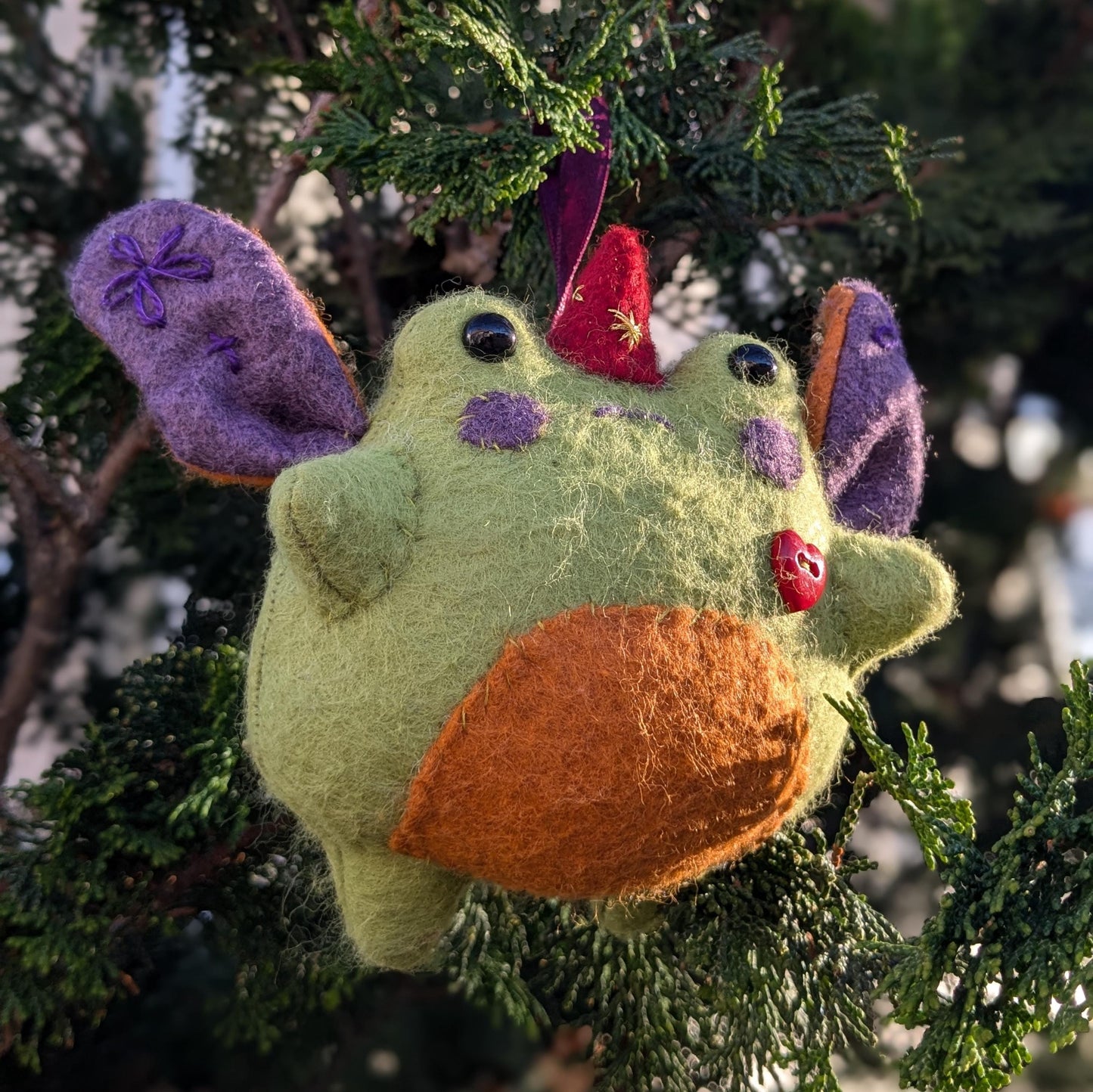 Fern the Fairy Frog Ornament
