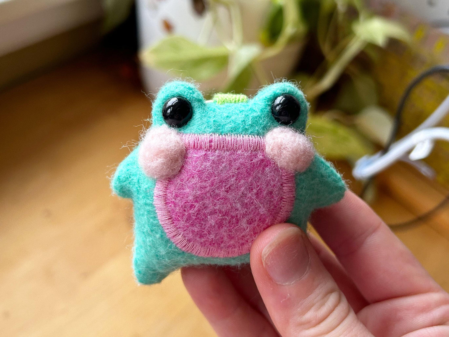 Jellybean the Pocket Frog Keychain