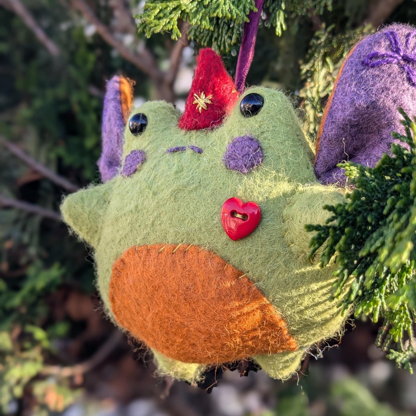 Fern the Fairy Frog Ornament