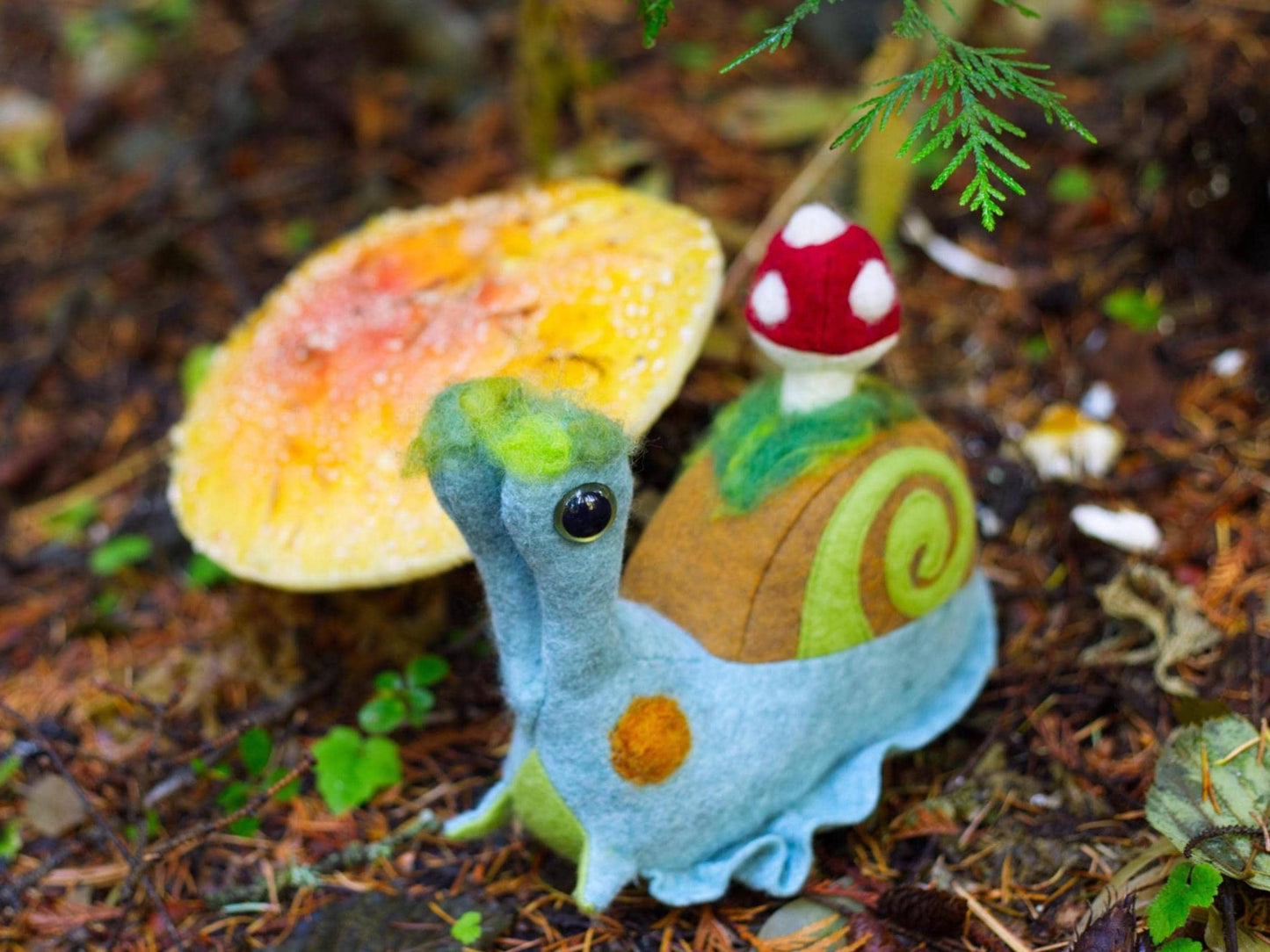 Milo the Mushroom Forest Snail