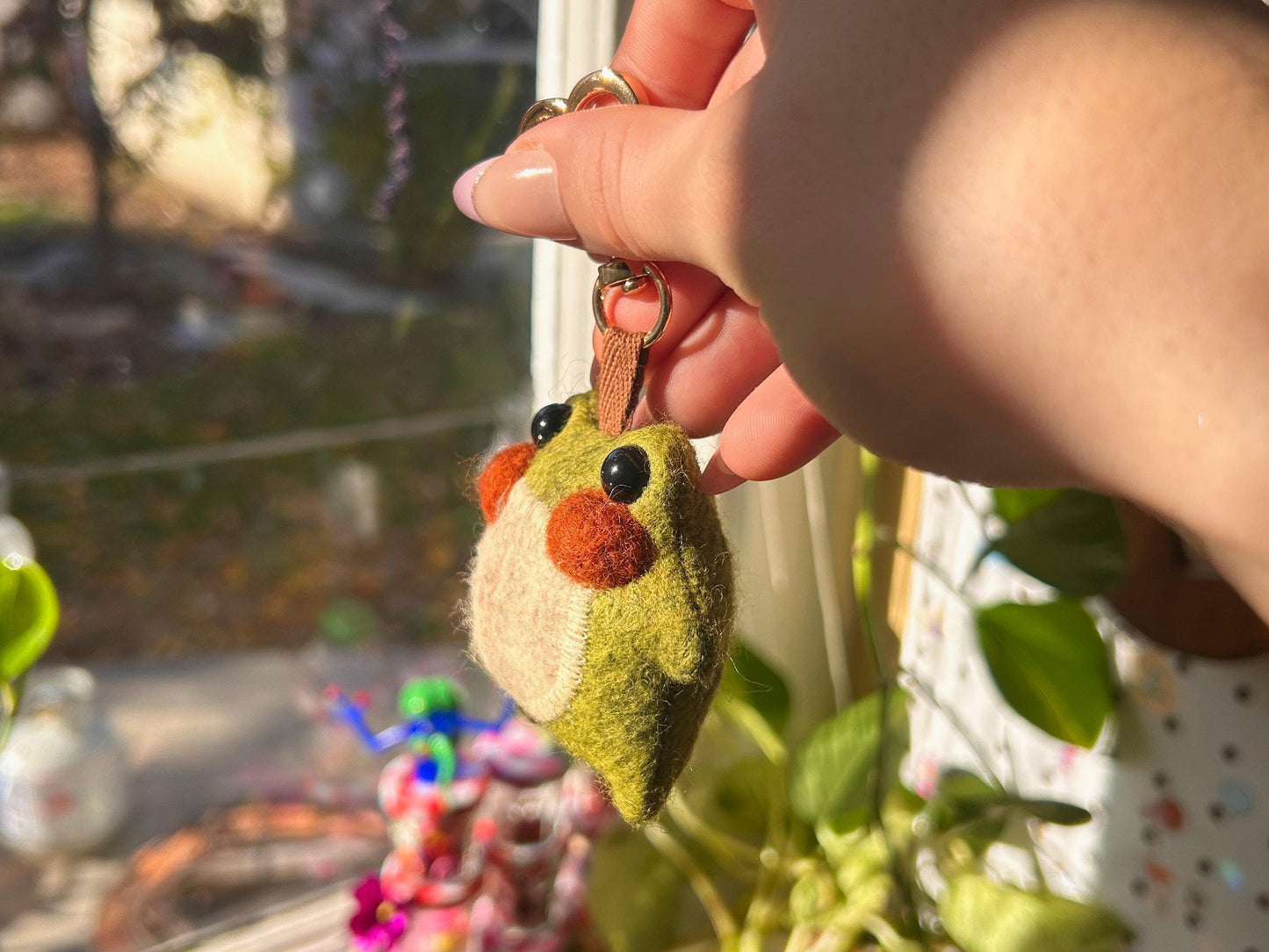 Twig the Pocket Frog Keychain
