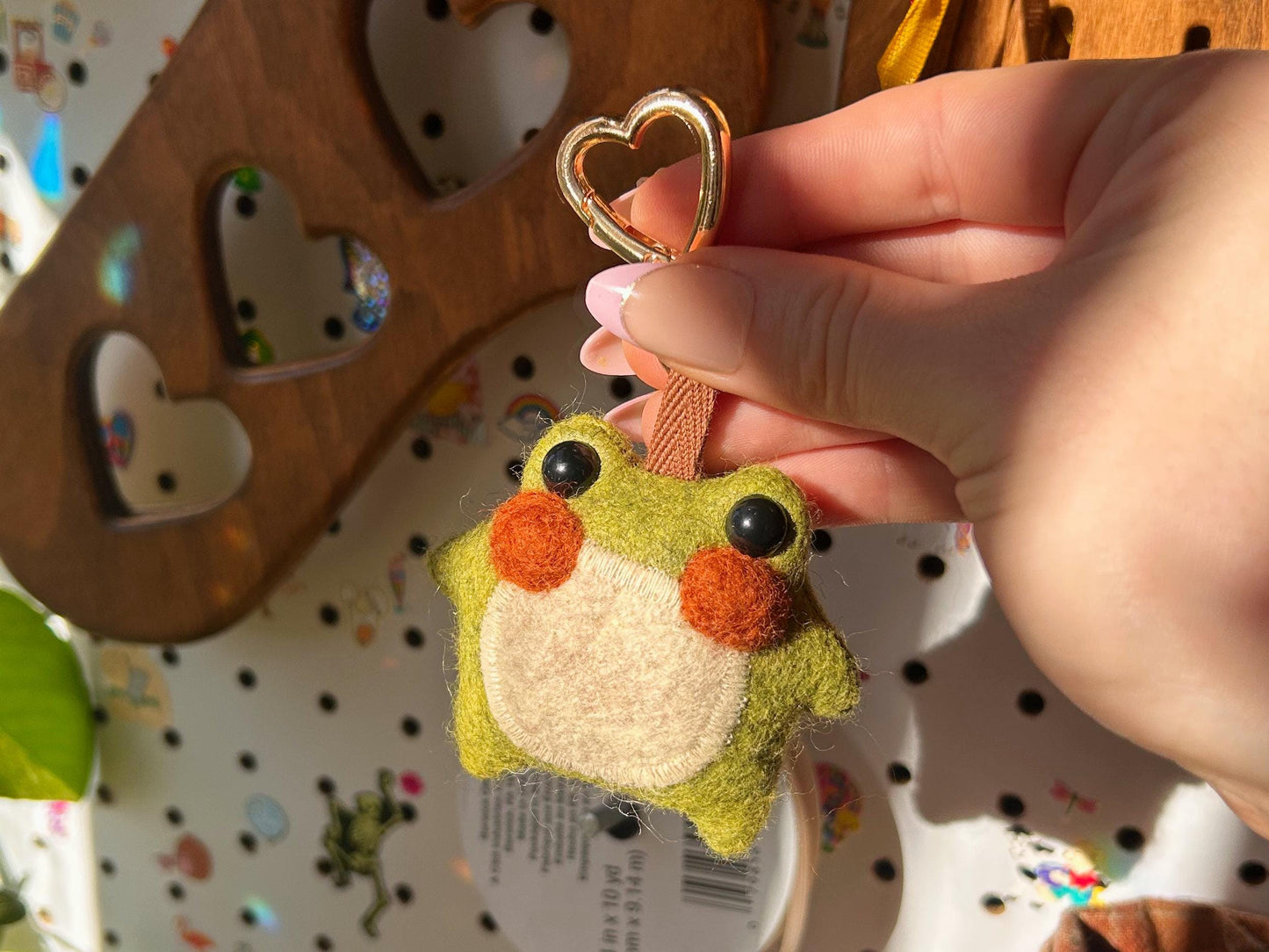 Twig the Pocket Frog Keychain