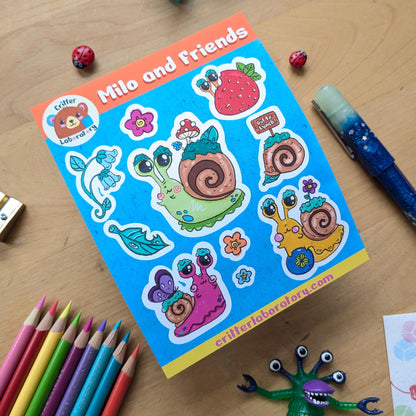 Milo & Friends Sticker Sheet