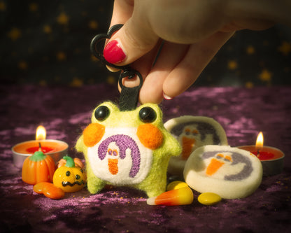 Halloween Edition Pocket Frog Keychain Blind Box