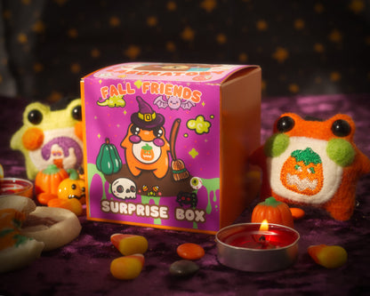 Halloween Edition Pocket Frog Keychain Blind Box