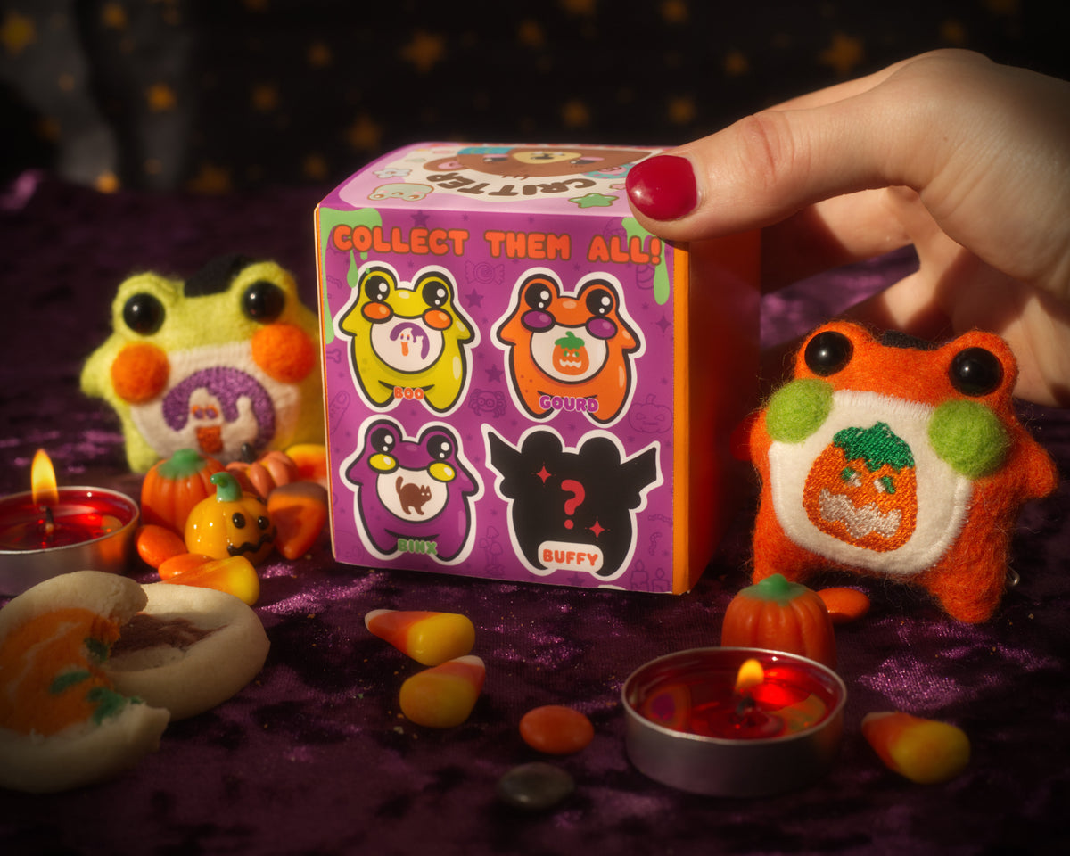 Halloween Edition Pocket Frog Keychain Blind Box