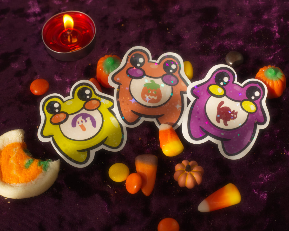 Halloween Edition Pocket Frog Keychain Blind Box