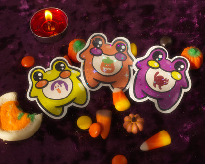 Halloween Edition Pocket Frog Keychain Blind Box