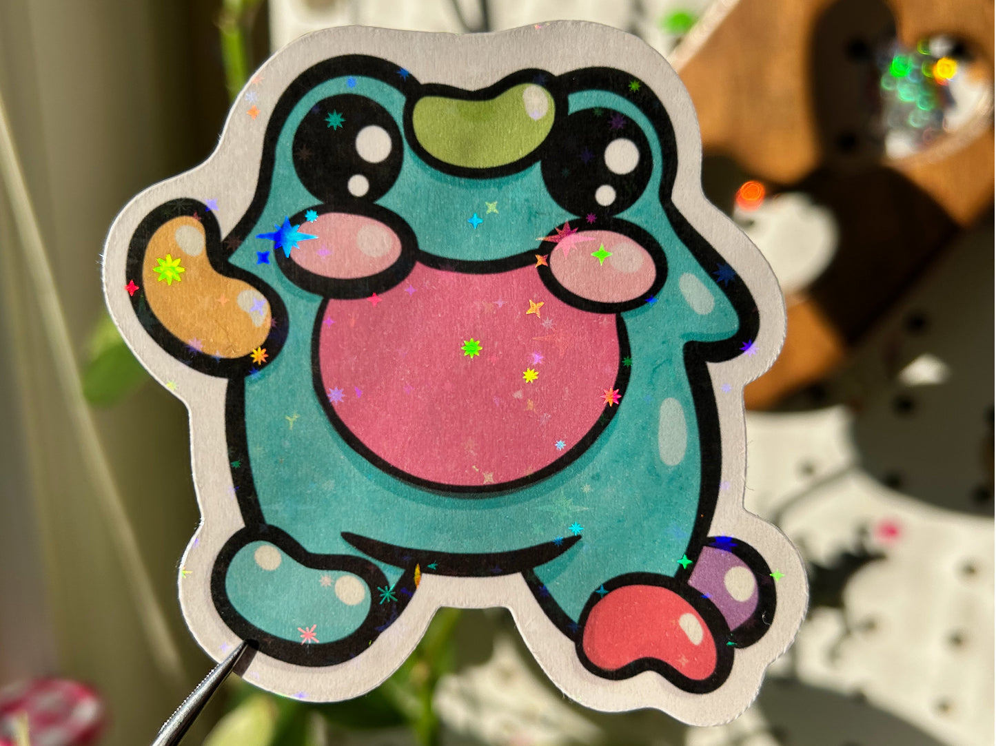 Jelly Bean Frog Sticker