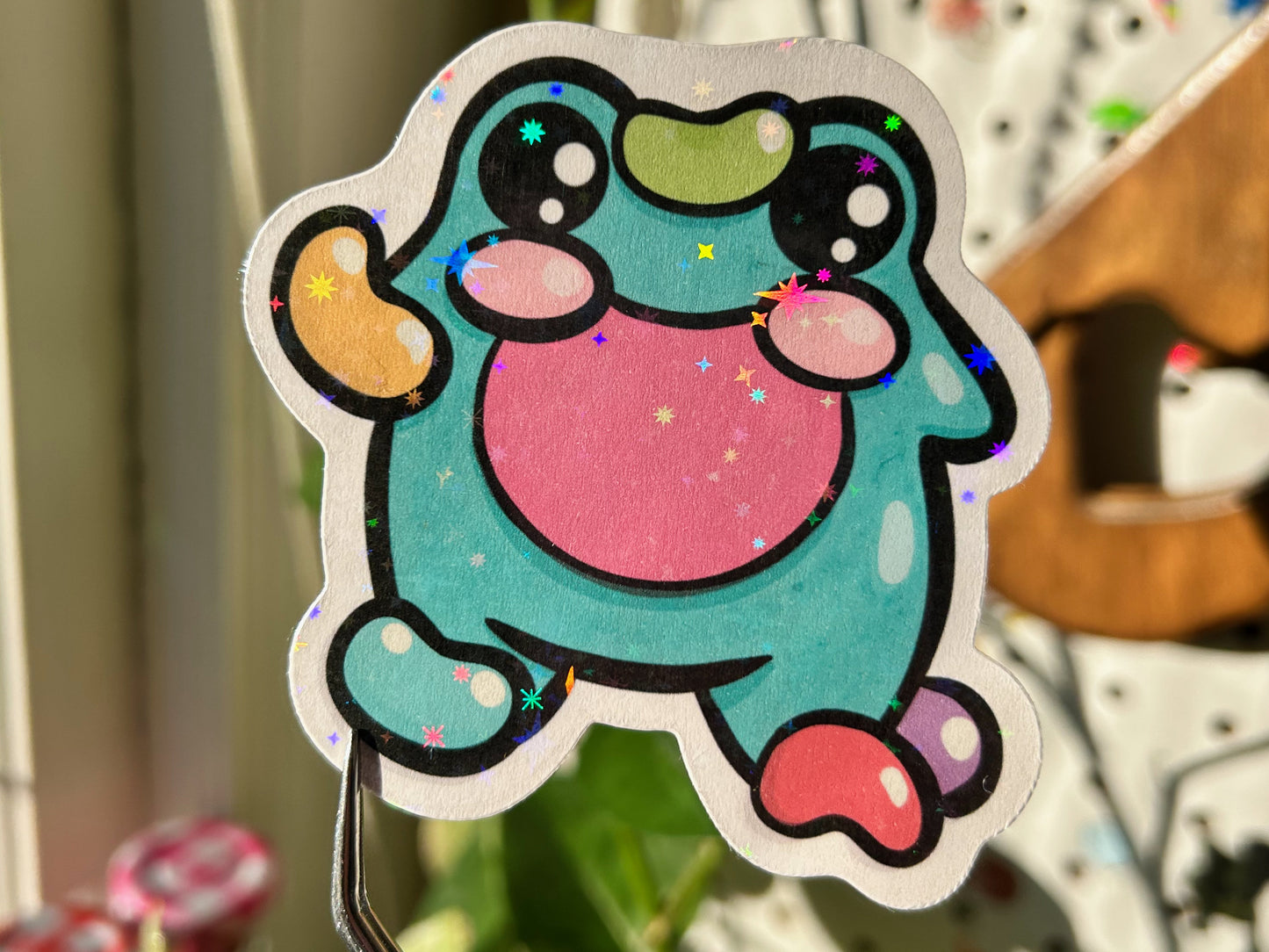 Jelly Bean Frog Sticker
