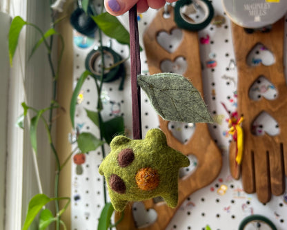 Twig the Frog: Car Charm Rearview Mirror Hanger
