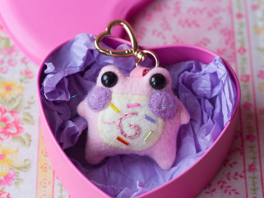 Sprinkles the Pocket Frog Keychain