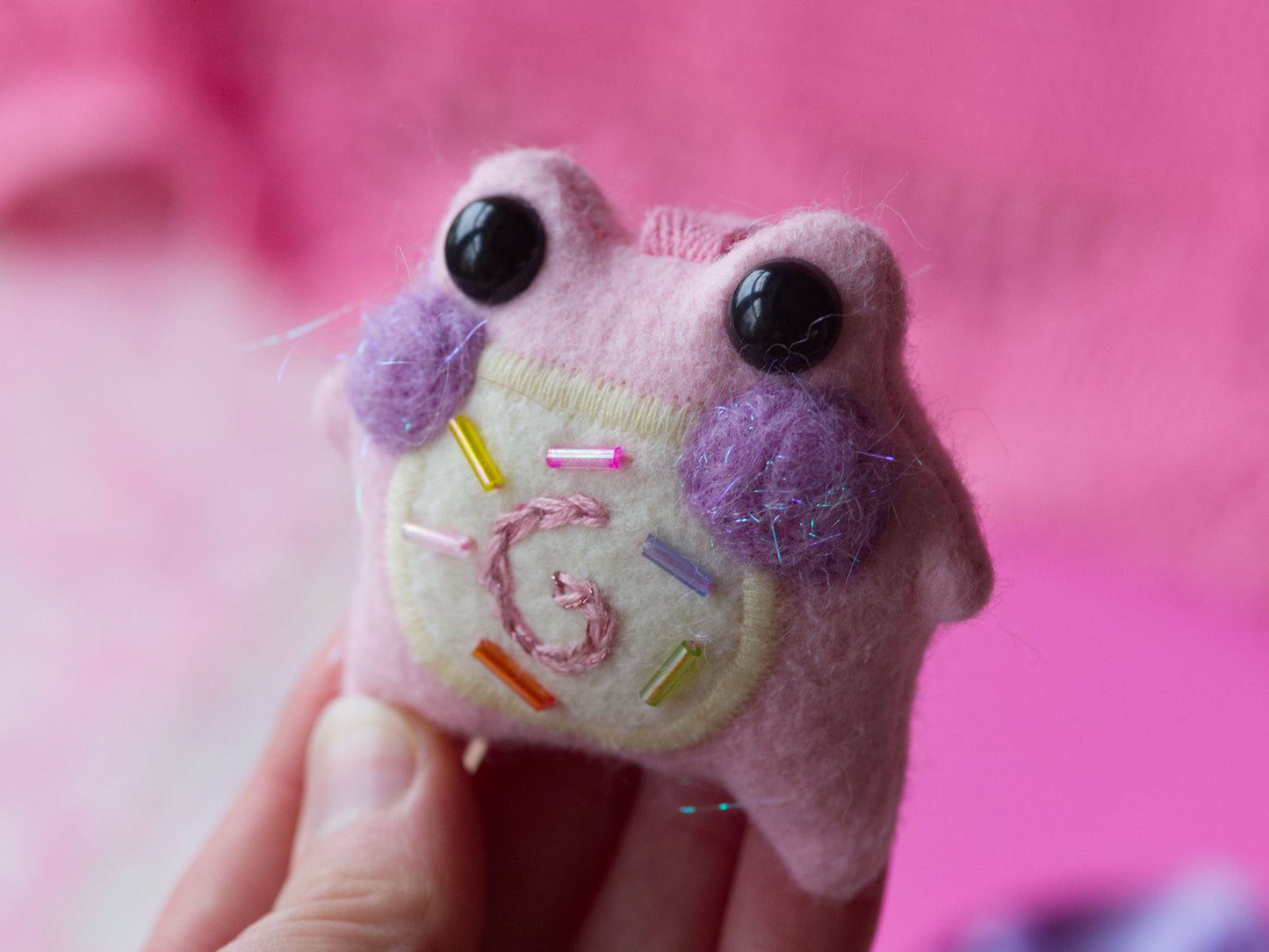 Sprinkles the Pocket Frog Keychain