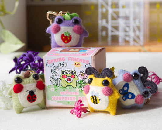 Spring Edition Pocket Frog Keychain Blind Box