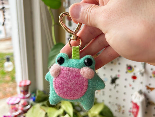 Jellybean the Pocket Frog Keychain