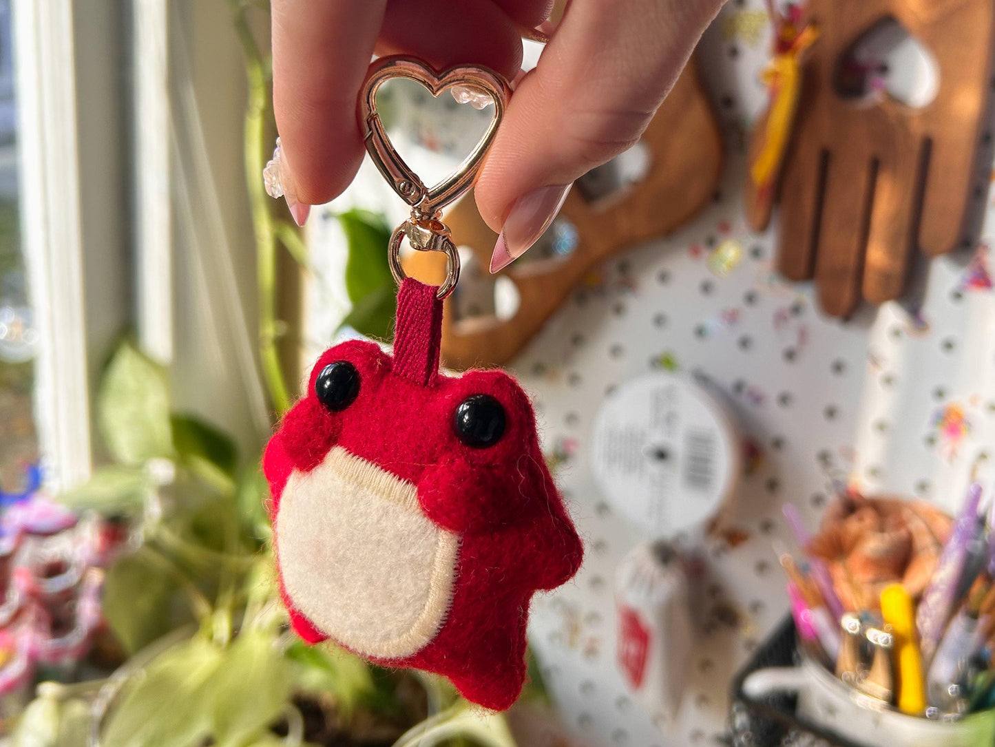 Pixie the Pocket Frog Keychain