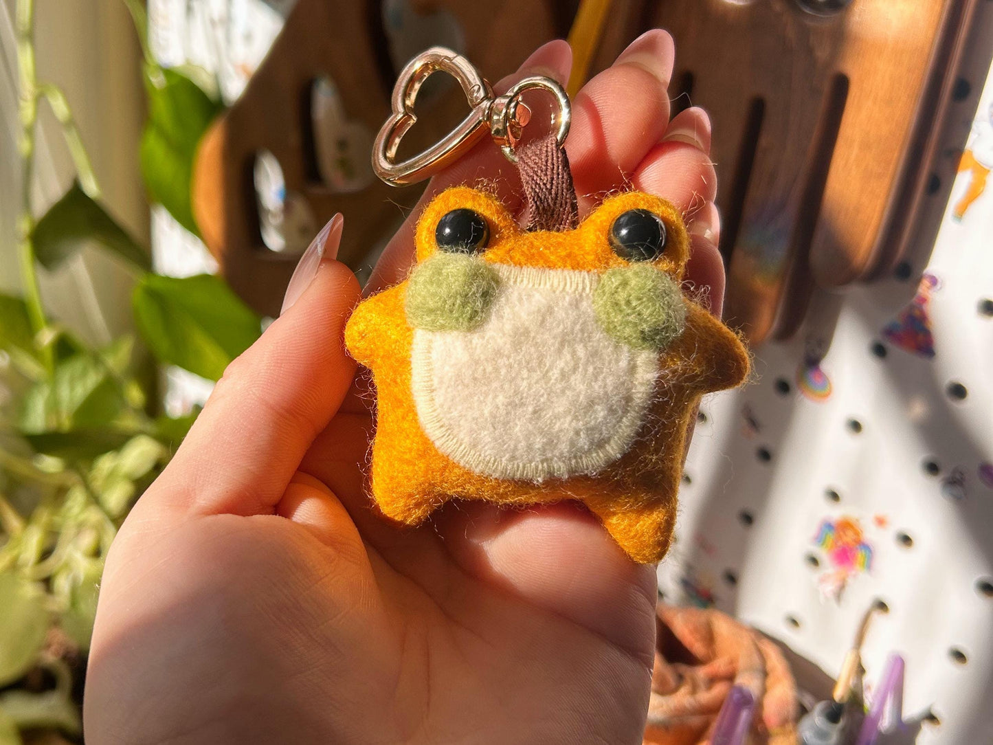 Dandelion the Pocket Frog Keychain