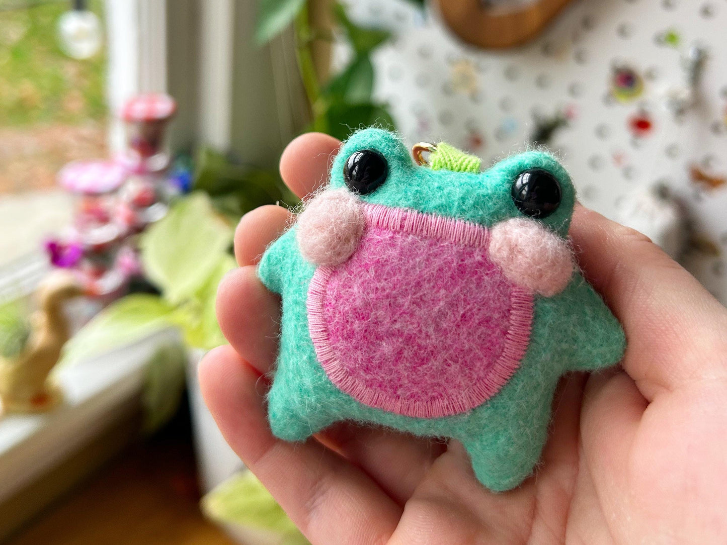 Jellybean the Pocket Frog Keychain