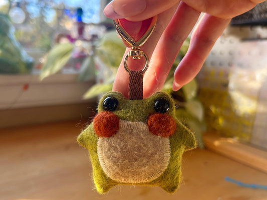 Twig the Pocket Frog Keychain