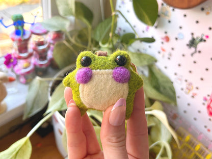 Pistachio the Pocket Frog Keychain