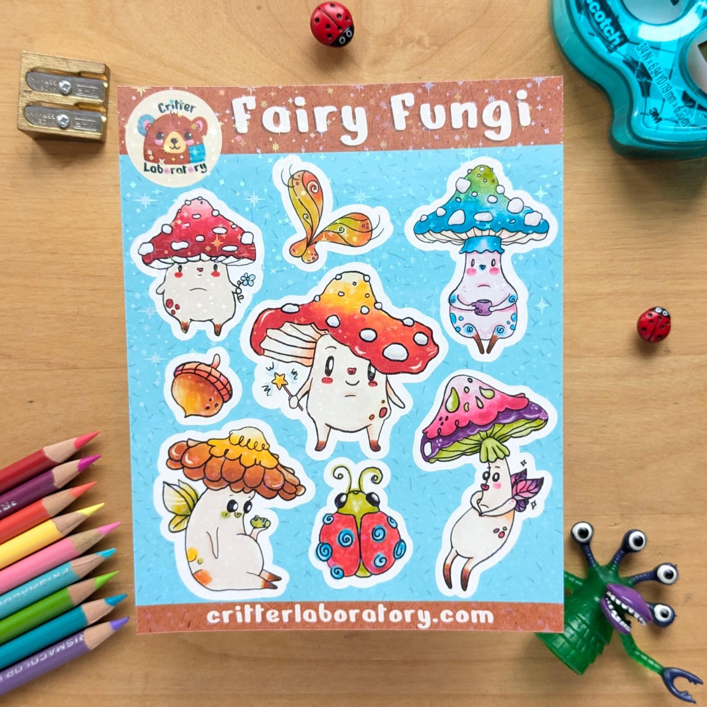Fairy Fungi Sticker Sheet