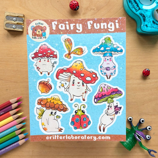 Fairy Fungi Sticker Sheet
